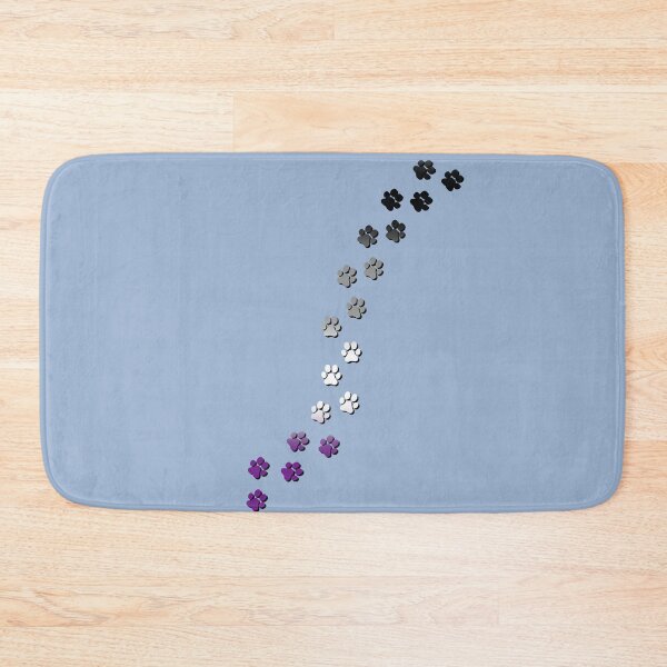 Item preview, Pawsitivily Adorable Asexual Pride Flag Paw Prints, Asexual Pride Design designed and sold by Travelslightly.