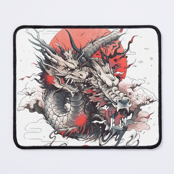 Item preview, Tattoo Style Dragon designed and sold by Lucy Goosy Art.