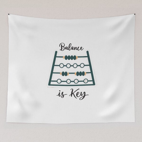 Item preview, Elegant Abacus 'Balance is Key' Design designed and sold by NiftyWrx.