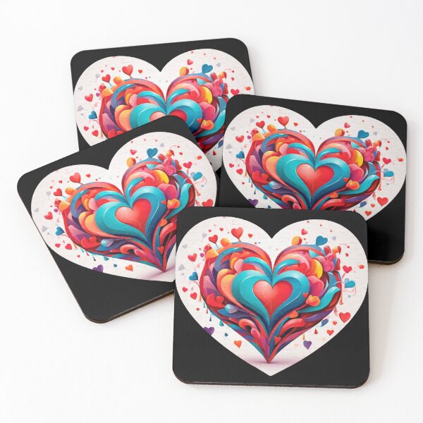 Item preview, Heart with shapes designed and sold by magenta-dream.