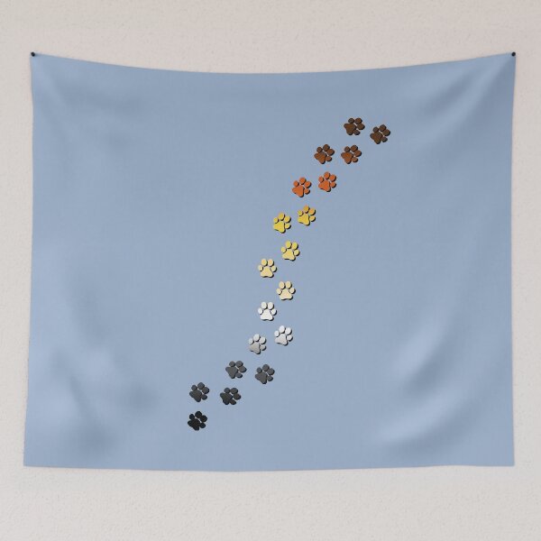Item preview, Pawsitivily Adorable Gay Bear Pride Flag Paw Prints, Bear Pride Design designed and sold by Travelslightly.