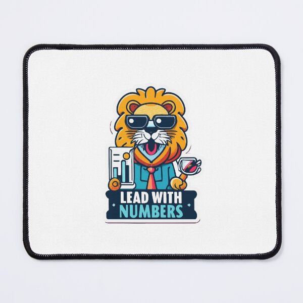 Item preview, Lead with Numbers - Lion and Financial Charts designed and sold by NiftyWrx.