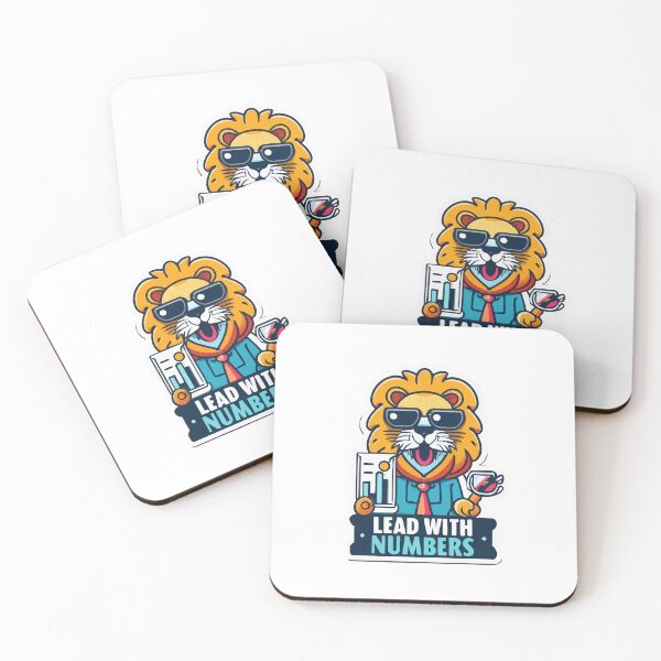 Item preview, Lead with Numbers - Lion and Financial Charts designed and sold by NiftyWrx.
