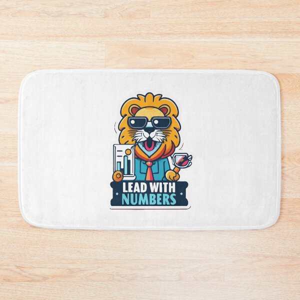 Item preview, Lead with Numbers - Lion and Financial Charts designed and sold by NiftyWrx.