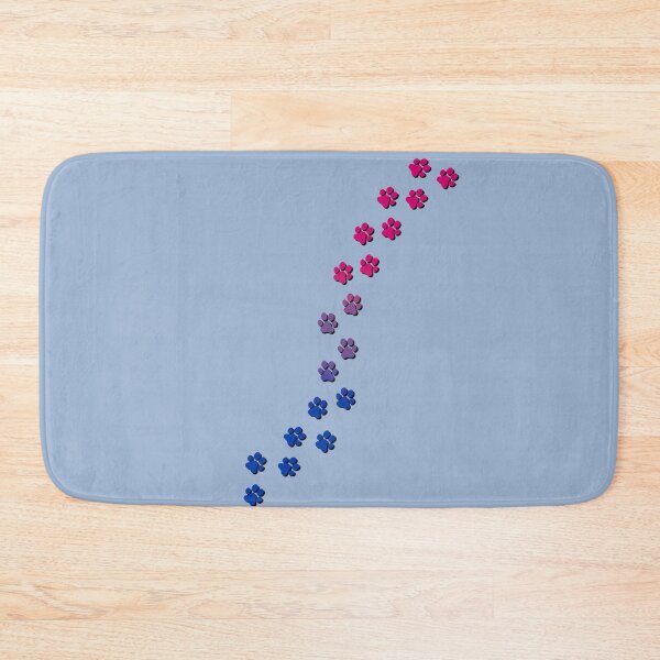 Item preview, Pawsitivily Adorable Bisexual Pride Flag Paw Prints, Bisexual Pride Design designed and sold by Travelslightly.