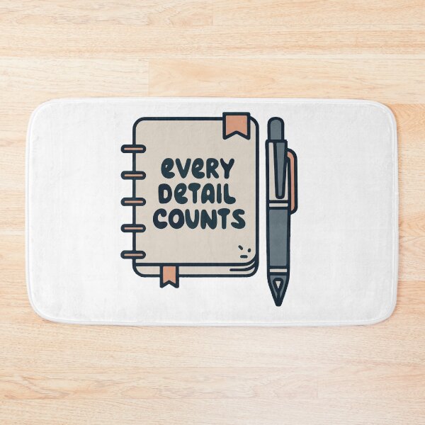 Item preview, Every Detail Counts - Accounting Ledger & Pen Line Art designed and sold by NiftyWrx.