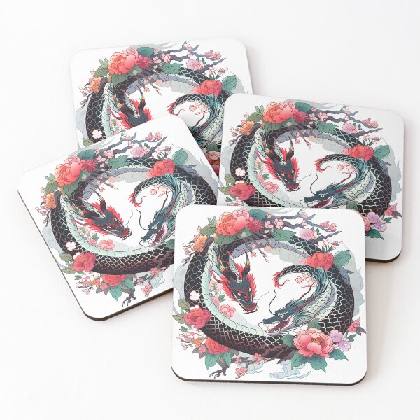 Item preview, Tattoo Style Dragon designed and sold by Lucy Goosy Art.