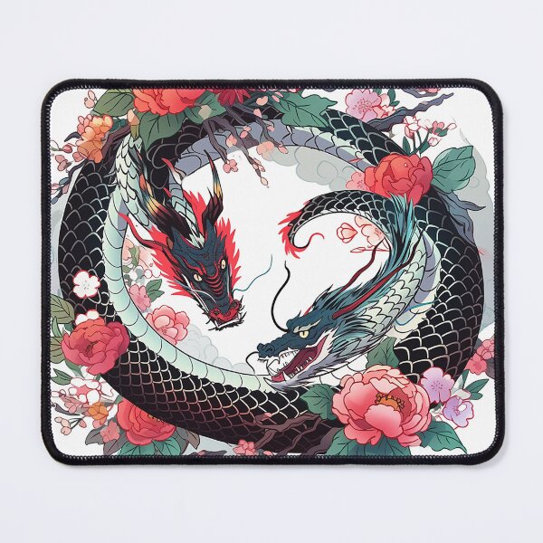 Item preview, Tattoo Style Dragon designed and sold by Lucy Goosy Art.
