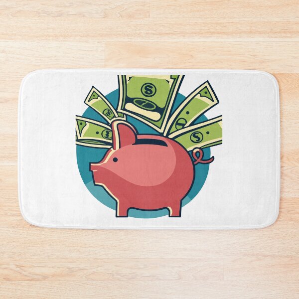 Item preview, Art Deco Piggy Bank Savings designed and sold by NiftyWrx.