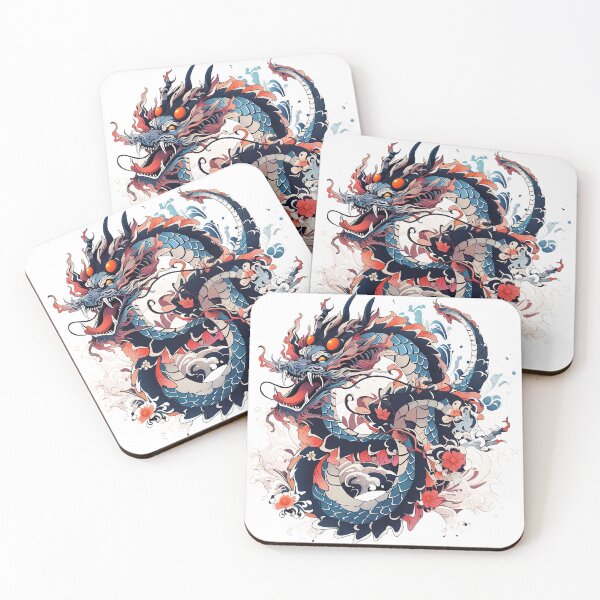 Item preview, Tattoo Style Dragon designed and sold by Lucy Goosy Art.