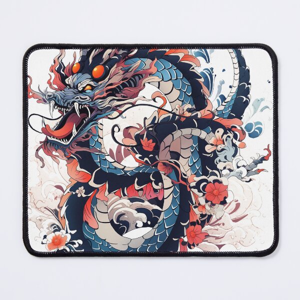 Item preview, Tattoo Style Dragon designed and sold by Lucy Goosy Art.