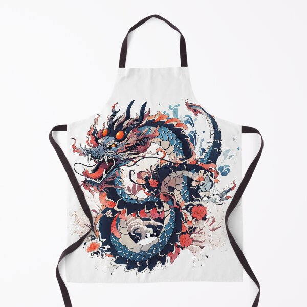 Item preview, Tattoo Style Dragon designed and sold by Lucy Goosy Art.