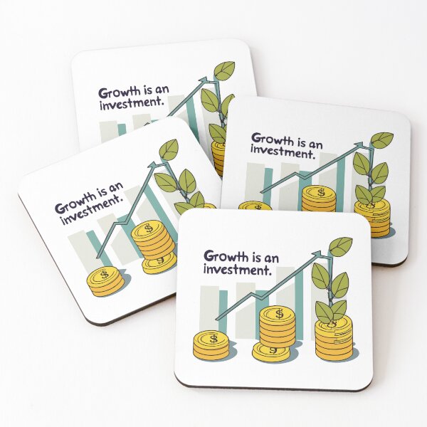 Item preview, Investment Growth Bar Chart Coin Stack Design designed and sold by NiftyWrx.