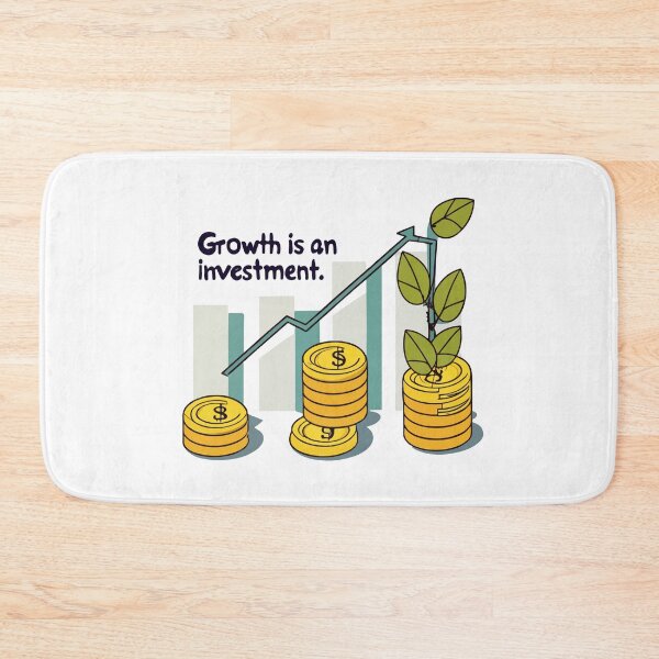 Item preview, Investment Growth Bar Chart Coin Stack Design designed and sold by NiftyWrx.