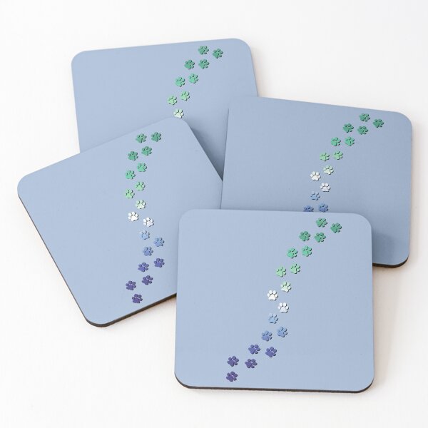 Item preview, Pawsitivily Adorable Gay MLM Pride Flag Paw Prints, MLM Pride Design designed and sold by Travelslightly.