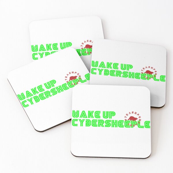 Item preview, Wake up CyberSheeple designed and sold by Mapache Salvage.