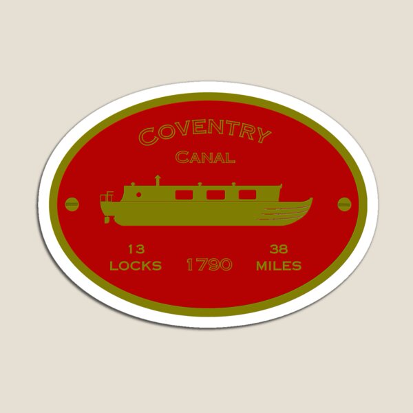 Item preview, Coventry Canal (red) designed and sold by canal-arts.