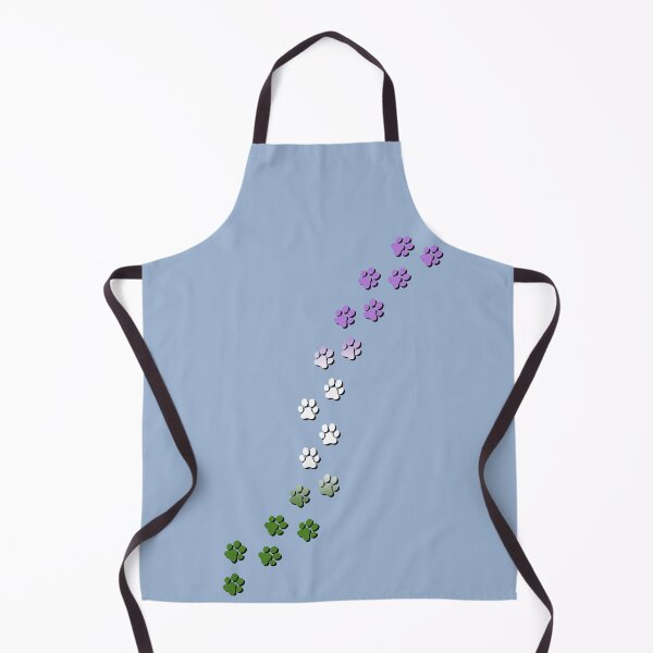Item preview, Pawsitivily Adorable Genderqueer Pride Flag Paw Prints, Genderqueer Pride Design designed and sold by Travelslightly.
