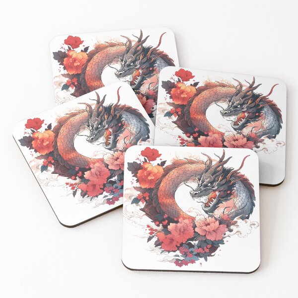 Item preview, Tattoo Style Dragon designed and sold by Lucy Goosy Art.