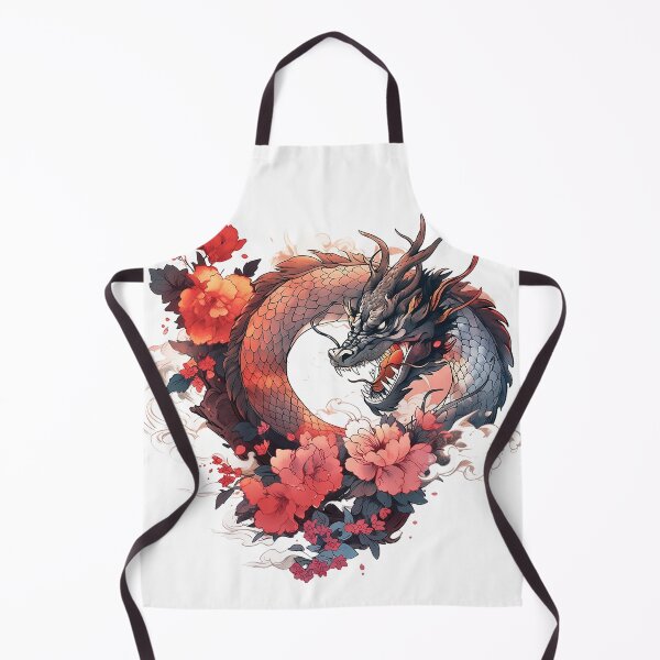 Artikelvorschau, Tattoo Style Dragon entworfen und verkauft von Lucy Goosy Art.