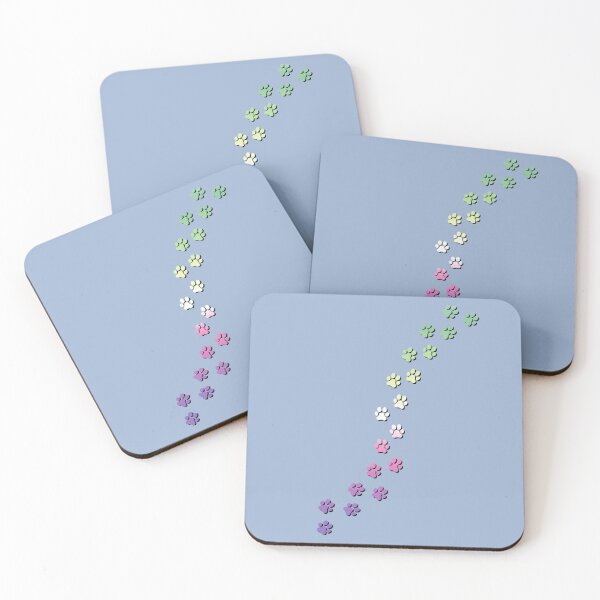 Item preview, Pawsitivily Adorable Genderfae Pride Flag Paw Prints, Genderdoe Pride Design, fae faer genderfaunet  designed and sold by Travelslightly.
