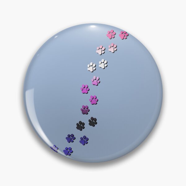 Item preview, Pawsitivily Adorable Genderfluid Pride Flag Paw Prints, Genderfluid Pride Design designed and sold by Travelslightly.