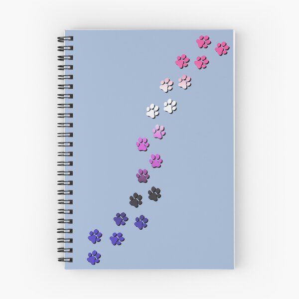 Item preview, Pawsitivily Adorable Genderfluid Pride Flag Paw Prints, Genderfluid Pride Design designed and sold by Travelslightly.