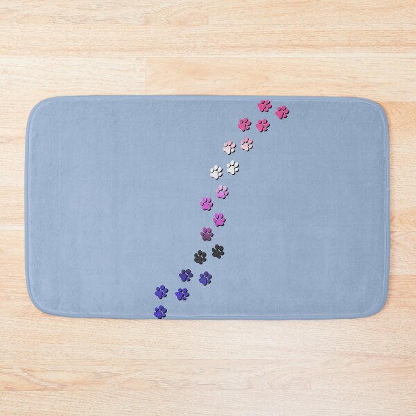 Item preview, Pawsitivily Adorable Genderfluid Pride Flag Paw Prints, Genderfluid Pride Design designed and sold by Travelslightly.
