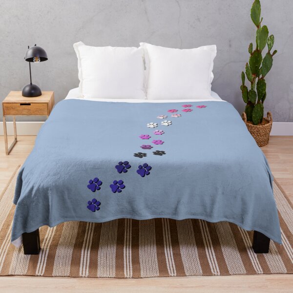 Item preview, Pawsitivily Adorable Genderfluid Pride Flag Paw Prints, Genderfluid Pride Design designed and sold by Travelslightly.