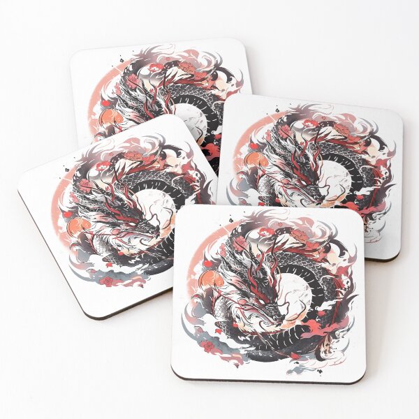 Item preview, Tattoo Style Dragon designed and sold by Lucy Goosy Art.