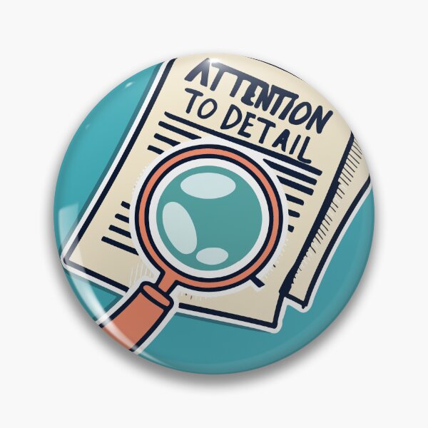 Item preview, Attention to Detail - Comic Style Magnifying Glass & Contract designed and sold by NiftyWrx.
