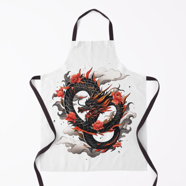 Artikelvorschau, Tattoo Style Dragon entworfen und verkauft von Lucy Goosy Art.