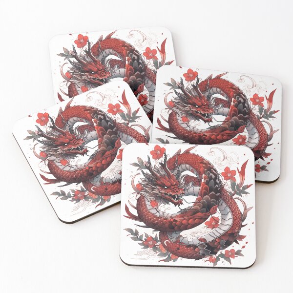 Item preview, Tattoo Style Dragon designed and sold by Lucy Goosy Art.