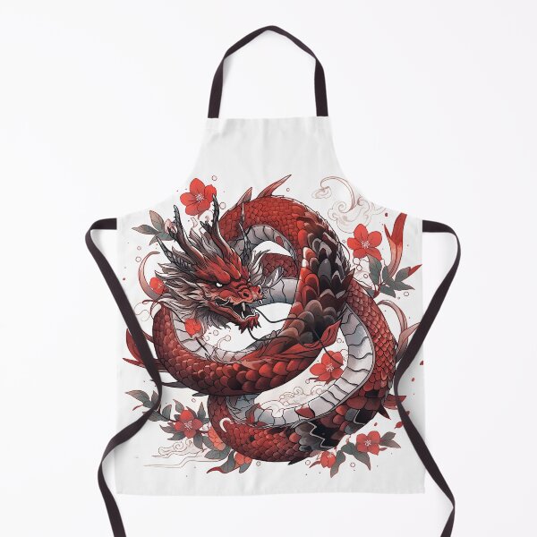 Item preview, Tattoo Style Dragon designed and sold by Lucy Goosy Art.