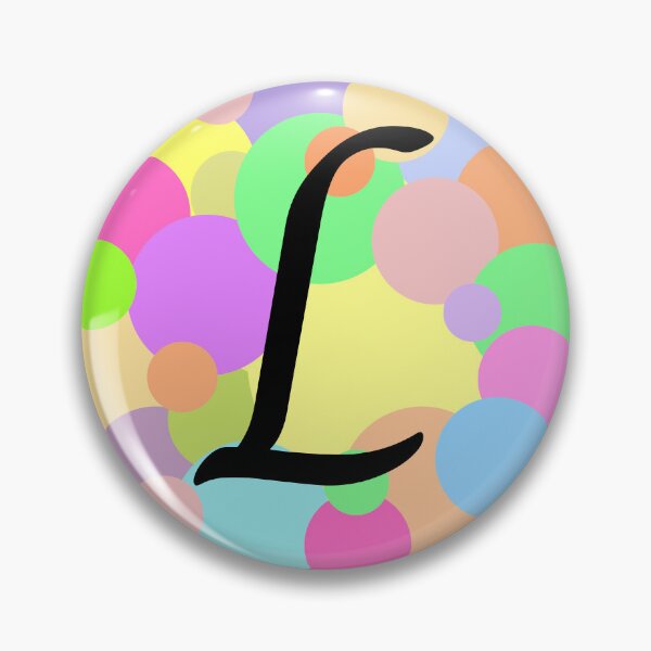 Item preview, Colorful Pastel Bubbles Upper Case Letter L Monogram designed and sold by MGonline.