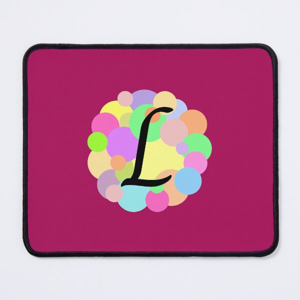 Item preview, Colorful Pastel Bubbles Upper Case Letter L Monogram designed and sold by MGonline.