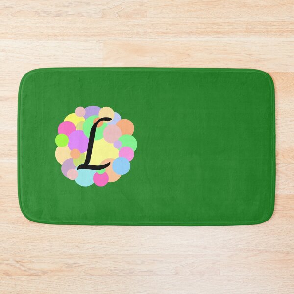 Item preview, Colorful Pastel Bubbles Upper Case Letter L Monogram designed and sold by MGonline.