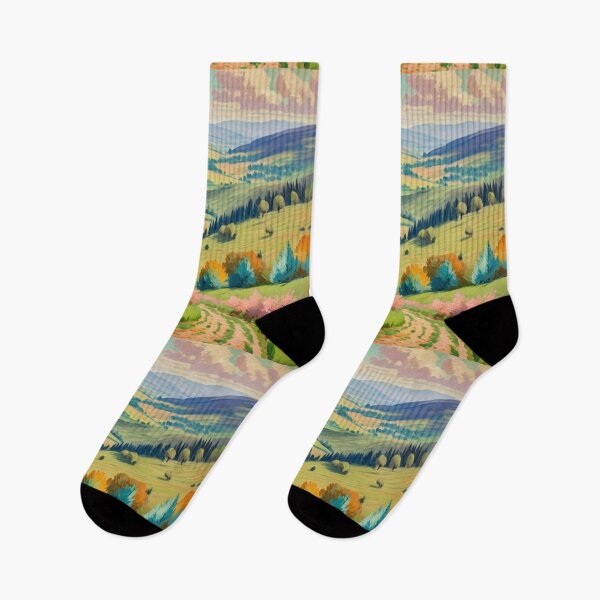Item preview, Vintage Impressionist Landscape: Valley in Summer | Impressionism | Landscape Artwork designed and sold by UnhingedBird.