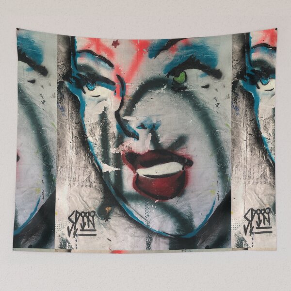 Item preview, Comics inspired | Smiling girl | Graffiti  | Pop art | Street-art aesthetics designed and sold by CiceroSpin.