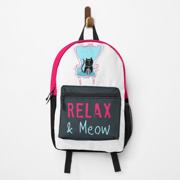 Item preview, Relax and Meow! Fun, Black Cat Relaxing on a Chair by Artist Carla Daly designed and sold by Carla Daly.