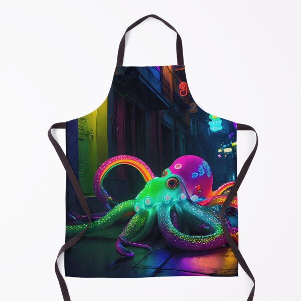 Item preview, Octopus Neon, cool, kids, fantasy, city, animal, cyber designed and sold by Cyber Kids.
