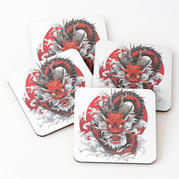 Item preview, Tattoo Style Dragon designed and sold by Lucy Goosy Art.