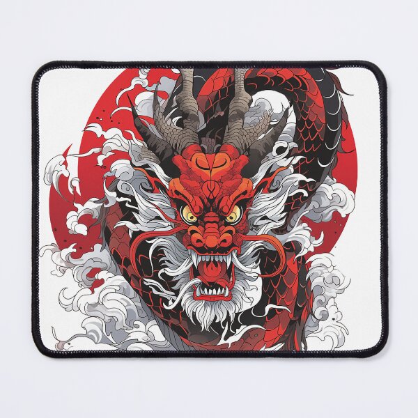 Item preview, Tattoo Style Dragon designed and sold by Lucy Goosy Art.