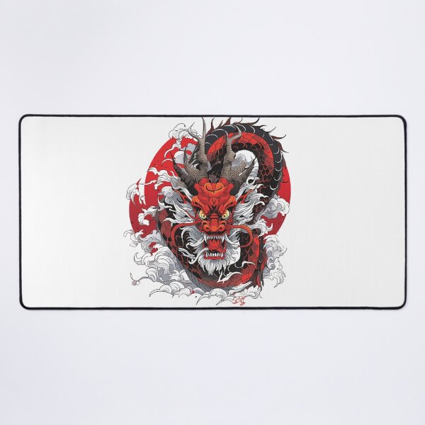 Item preview, Tattoo Style Dragon designed and sold by Lucy Goosy Art.