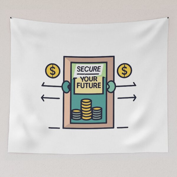 Item preview, Secure Your Future Vault Design designed and sold by NiftyWrx.