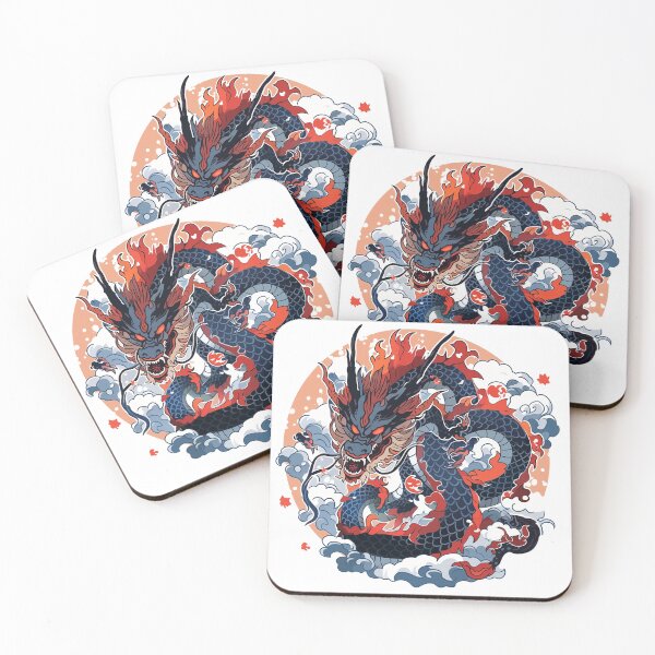 Artikelvorschau, Tattoo Style Dragon entworfen und verkauft von Lucy Goosy Art.