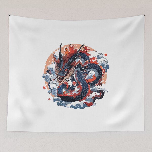 Item preview, Tattoo Style Dragon designed and sold by Lucy Goosy Art.