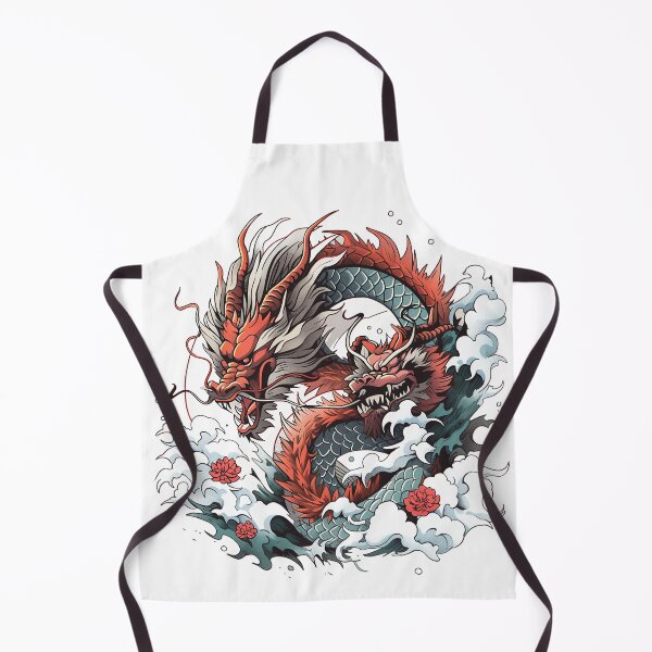 Item preview, Tattoo Style Dragon designed and sold by Lucy Goosy Art.
