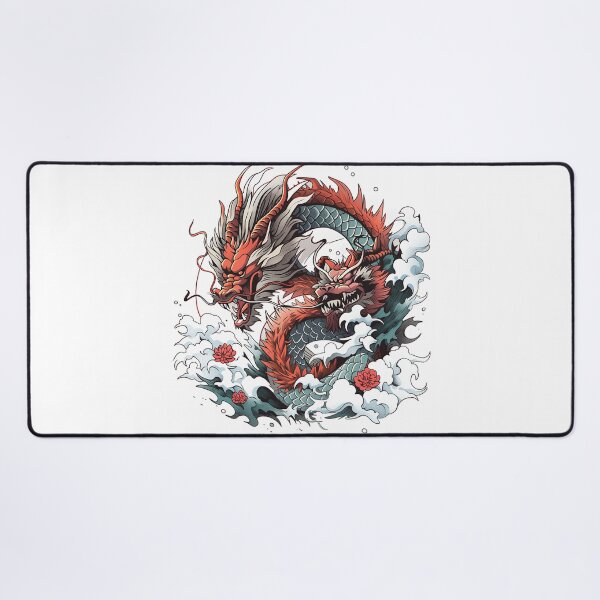 Item preview, Tattoo Style Dragon designed and sold by Lucy Goosy Art.