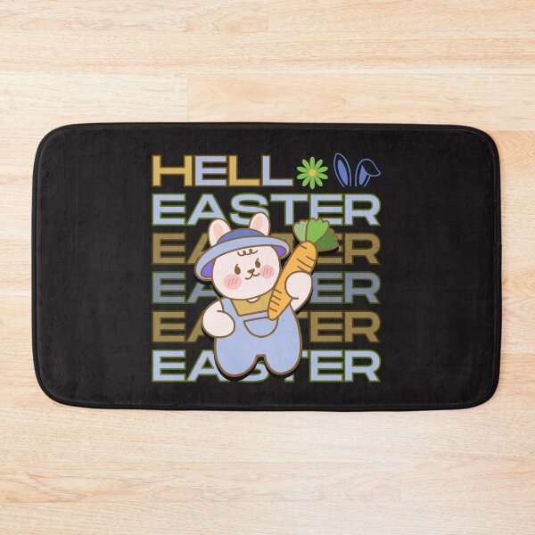 Item preview, Hello Easter Cute Doodle Bunny holding Carrot Design designed and sold by Raise2Shine.